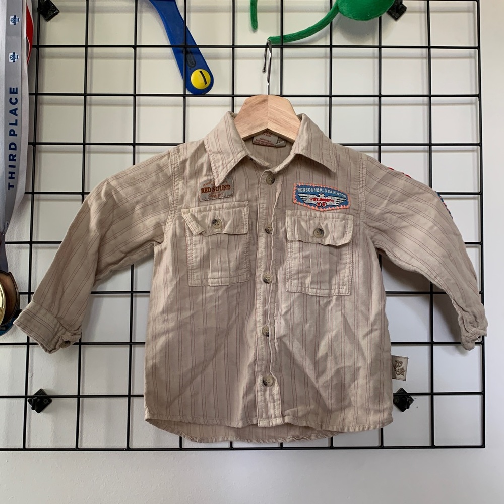 Striped Detailed Button Down 18m